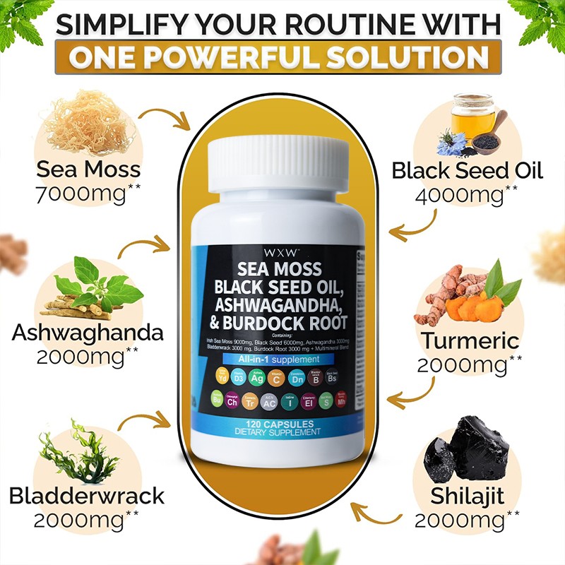 Herbal Supplements Factory - Detox Sea Moss Immune Support