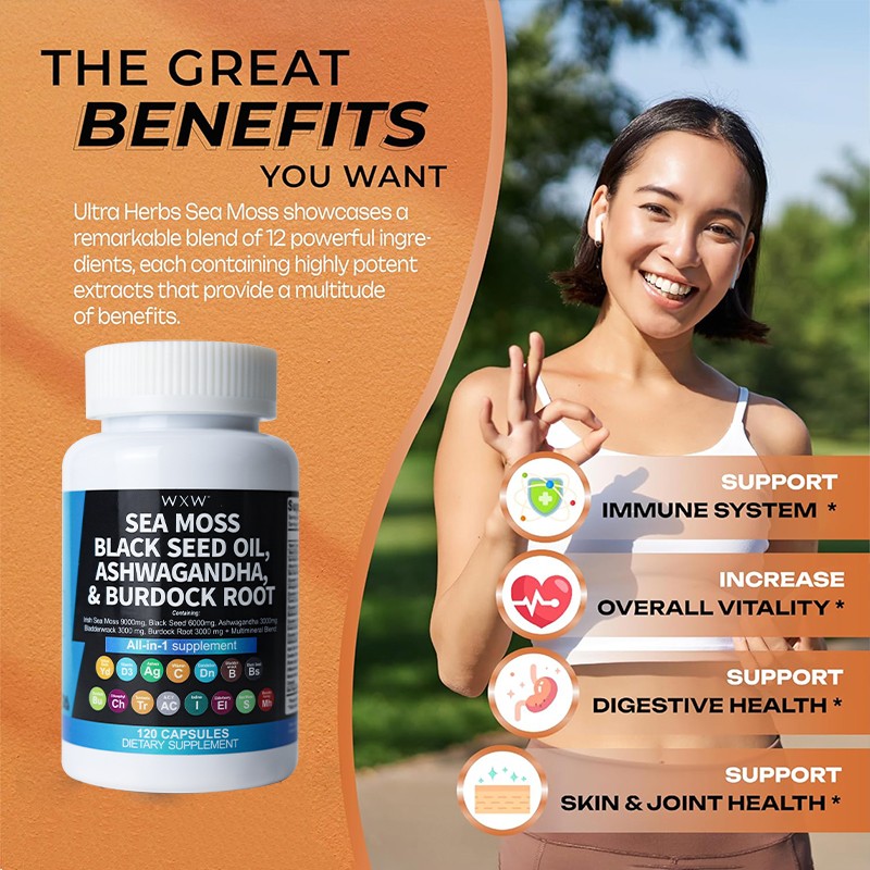 Sea Moss Capsules Manufacturer - Black Seed Oil Metabolism