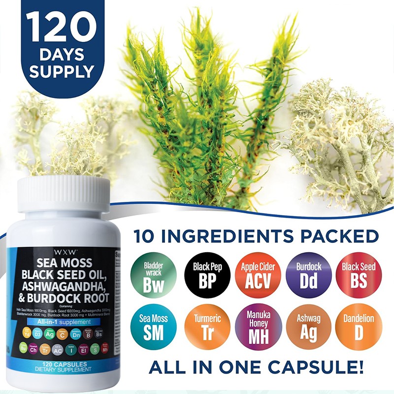 Sea Moss Supplement Supplier - Organic Irish Sea Moss Pills