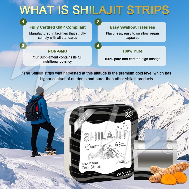 Shilajit Oral Strips Supplier - Dissolvable Energy Supplement
