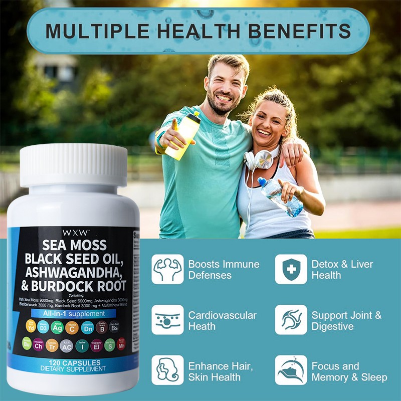 Sea Moss Capsule Manufacturer - Black Seed Oil Immunity Boost