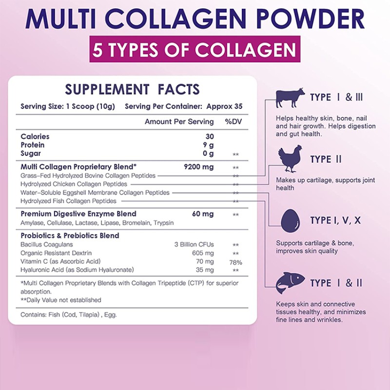 Multi Collagen Powder Manufacturer - Organic Skin Care Drink