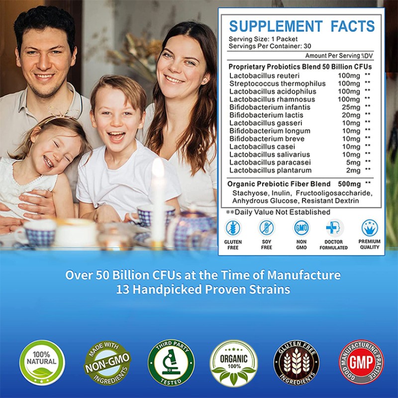 Probiotics Powder Manufacturer - 50 Billion CFU Digestion