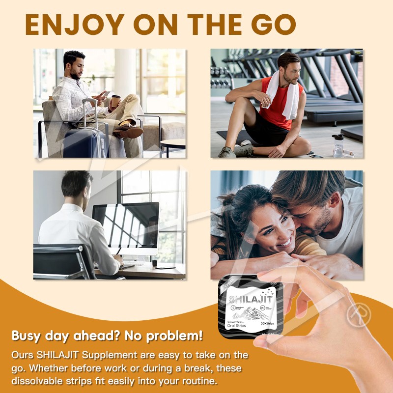 Shilajit Dissolving Strips Manufacturer - Energy Support Strips