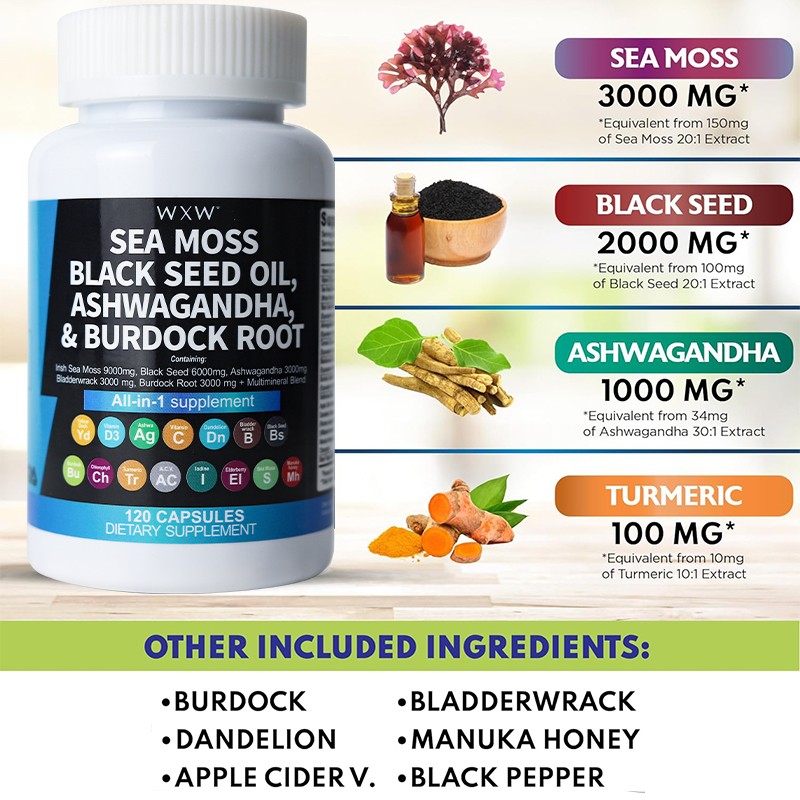 Sea Moss Capsules Supplier - Good Price Clean Nutraceuticals