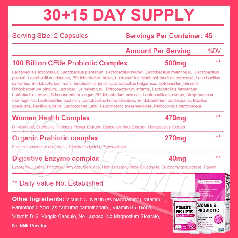 Vaginal Probiotics Supplier - Prebiotics Lactobacillus Blend