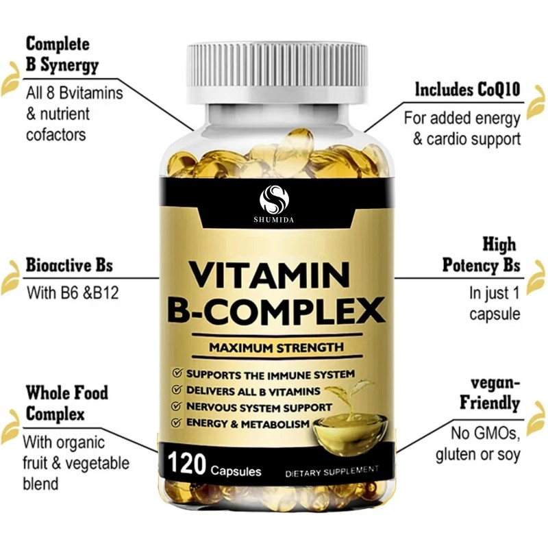Vitamin B-Complex Softgel Manufacturer - Dietary Supplement Capsules