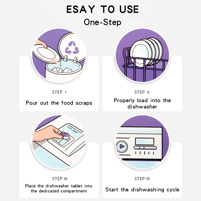 Dishwasher Tablets Factory - Wholesale Eco-Friendly Disposable Solid Cleaning Tablets