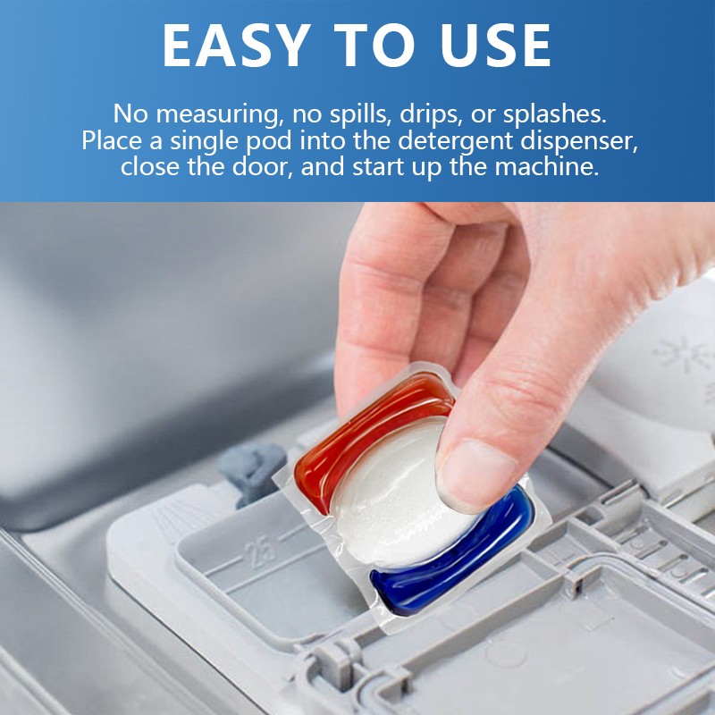 Dishwasher Pods Factory - OEM ODM 3 in 1 Liquid Pods with Dishwasher Salt