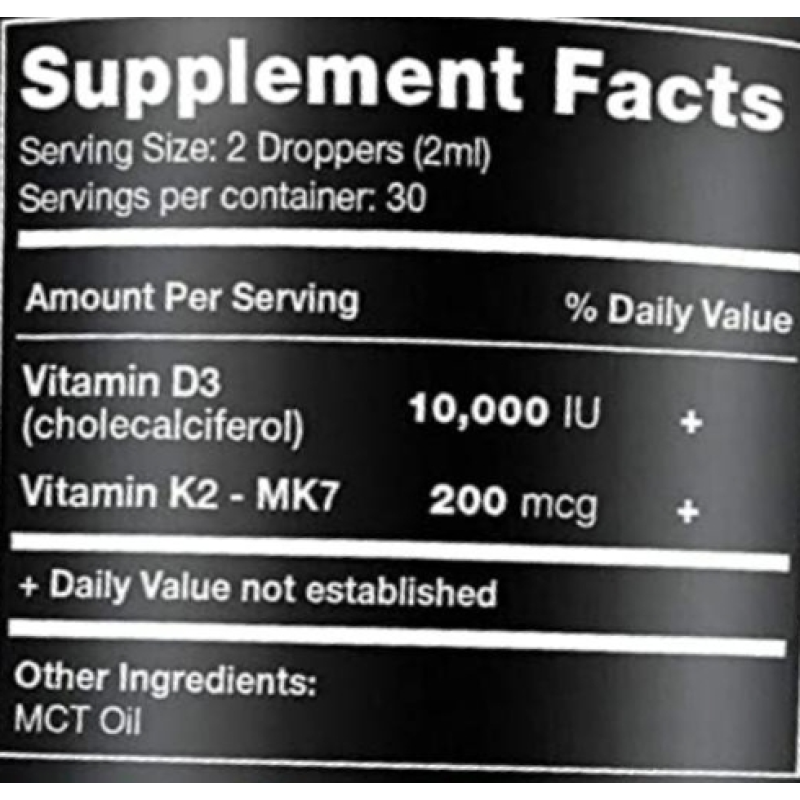 Vitamin D3+K2 Drops Factory - Immune Bone Health