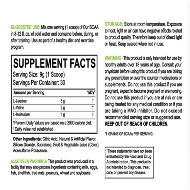 BCAA Electrolyte Powder Supplier - Private Label Sport