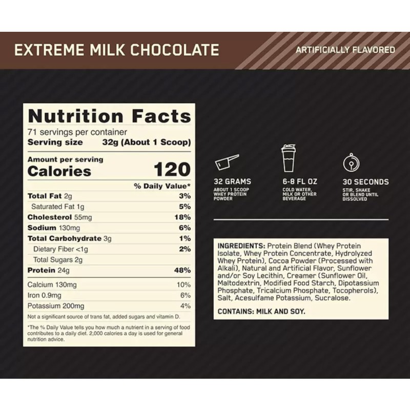 Chocolate Whey Protein Supplier - Optimum Nutrition Sport