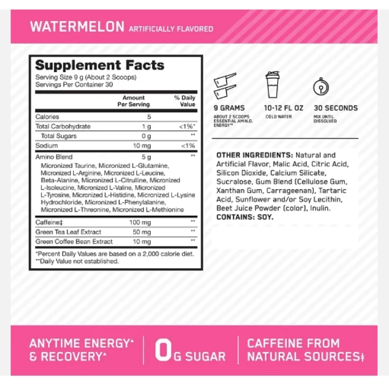 Amino Energy Powder Factory - Pre-Exercise BCAA Ketone