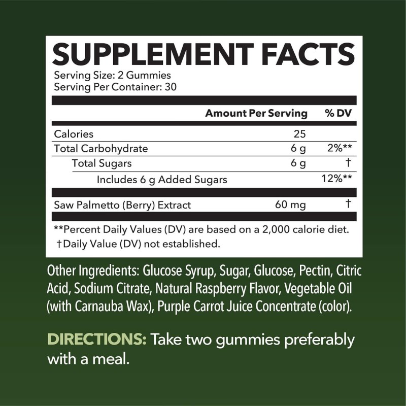 Hair Growth Gummies Manufacturer - Saw Palmetto Biotin