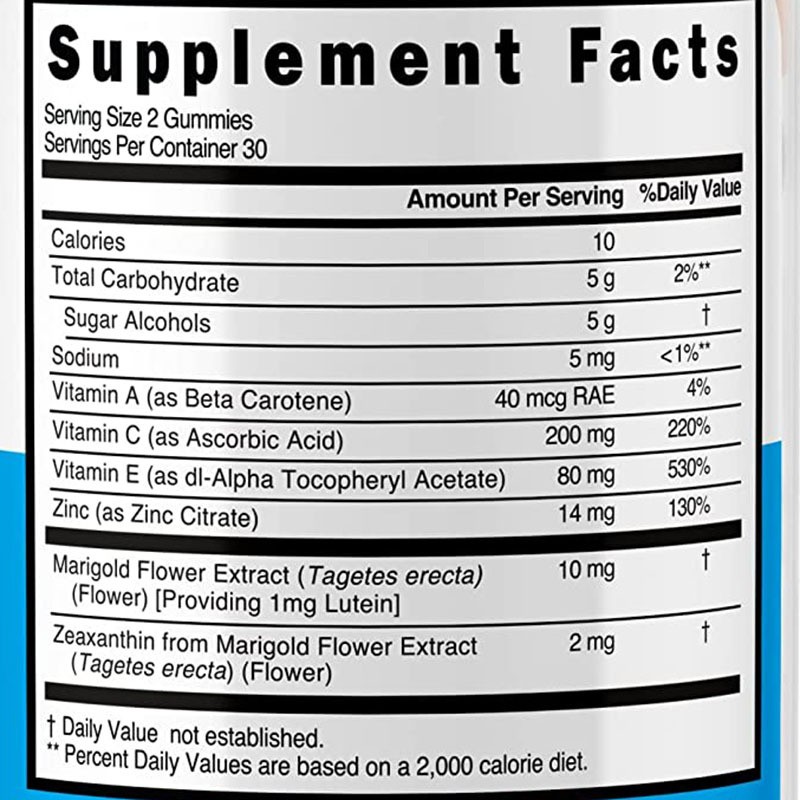 Eye Care Gummies Supplier - Lutein Visual Fatigue