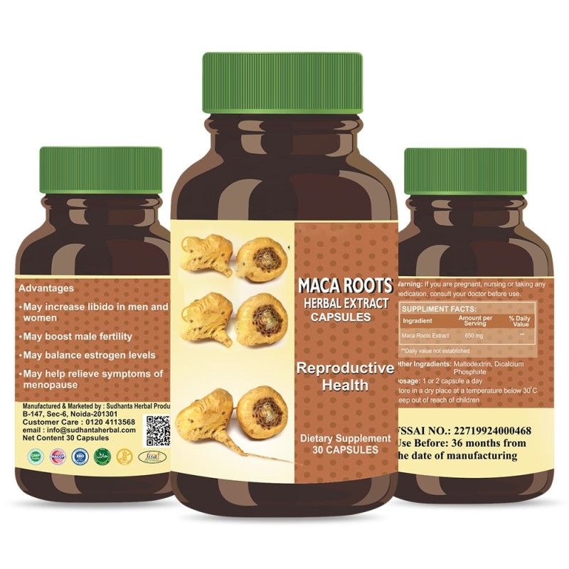 Black Maca Capsules Manufacturer - 100% Natural Healthcare Supplements Adults