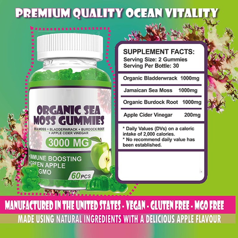 Sea Moss Gummies Supplier - Private Label Multi Vitamin Organic Supplement