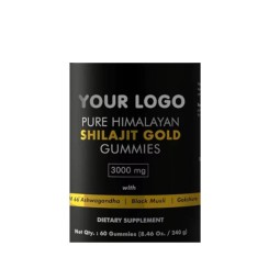 Shilajit Gummies Manufacturer - Custom Logo Organic Male Function Energy Boost