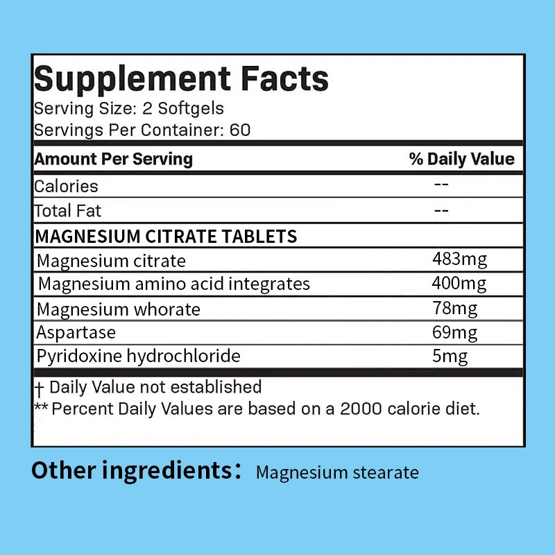 Magnesium Complex Capsules Supplier - Glycinate Malate Citrate