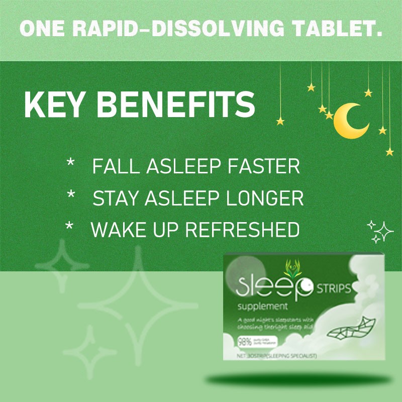Melatonin Sleep Strips Factory - 3mg GABA Fast Sleep