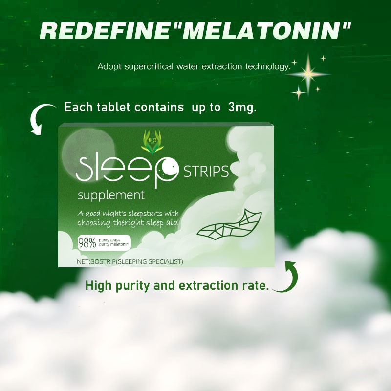 Melatonin Sleep Strips Factory - 3mg GABA Fast Sleep