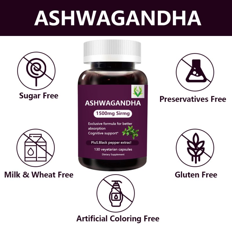 Natural Ashwagandha Capsules Supplier - Black Pepper Stress