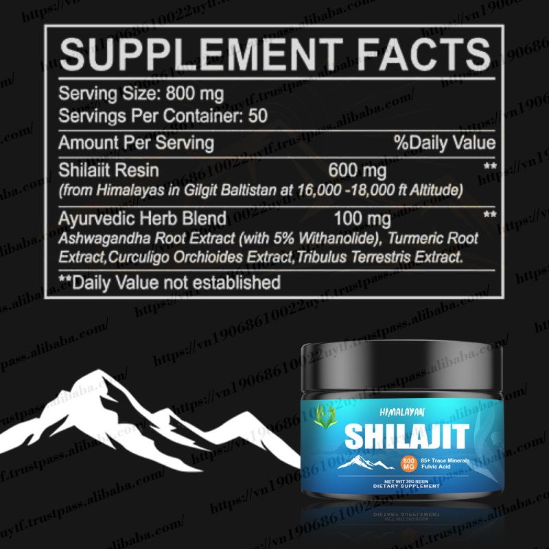 Shilajit Resin Factory - Fulvic Acid Trace Minerals