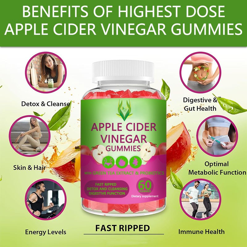 Apple Cider Vinegar Gummies Supplier - Green Tea Probiotics Detox