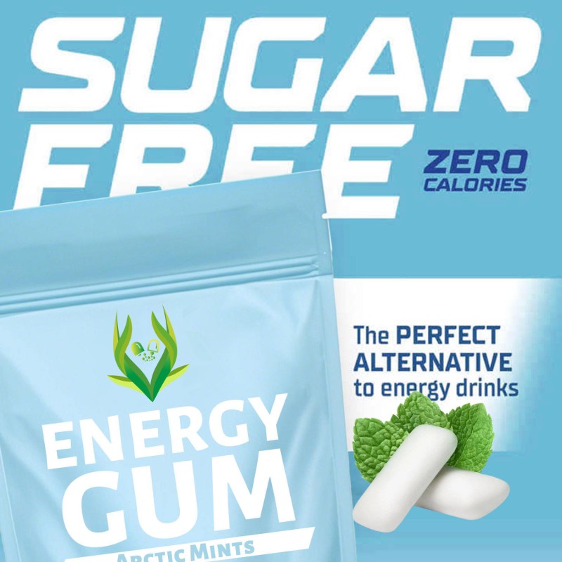 Energy Caffeine Gum Factory - Daily Support Natural Ingredients