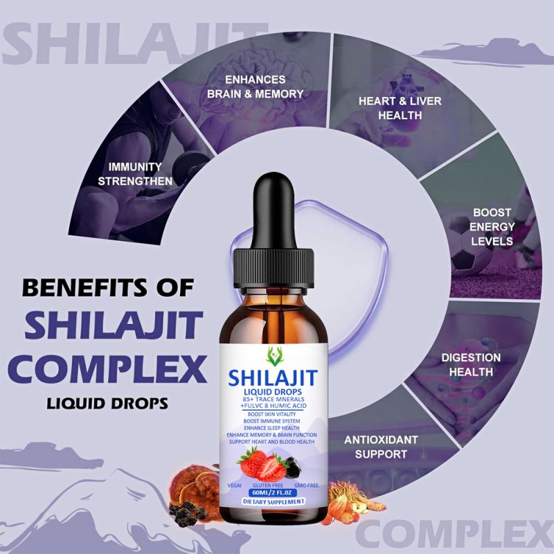 Purified Shilajit Drops Manufacturer - Fulvic Acid Extract Resin