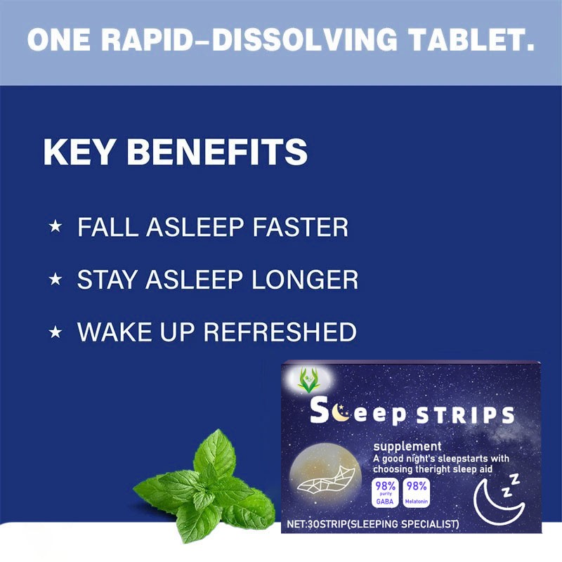 GABA Sleep Strips Factory - 98% Purity Melatonin Support