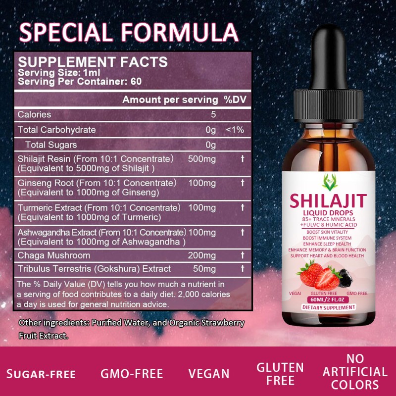 Himalayan Shilajit Drops Supplier - 60% Fulvic Acid Rich