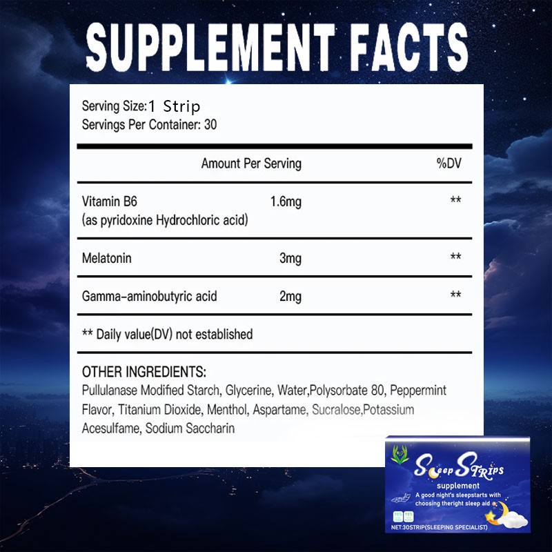 Sleep Mint Film Factory - Vitamin B6 Melatonin Relaxing