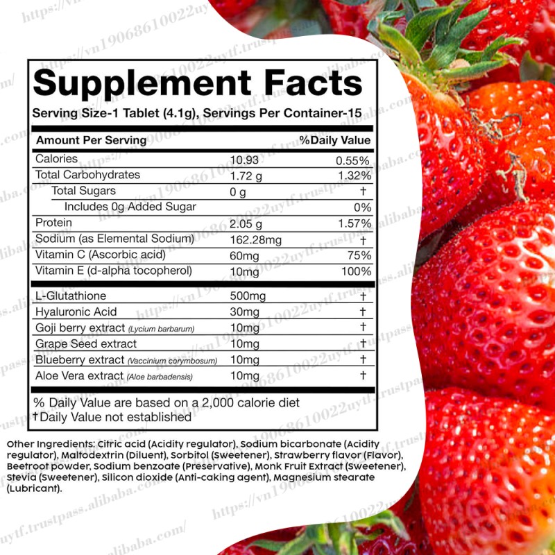 Vitamin C Effervescent Tablets Factory - 1000mg Zinc Immune