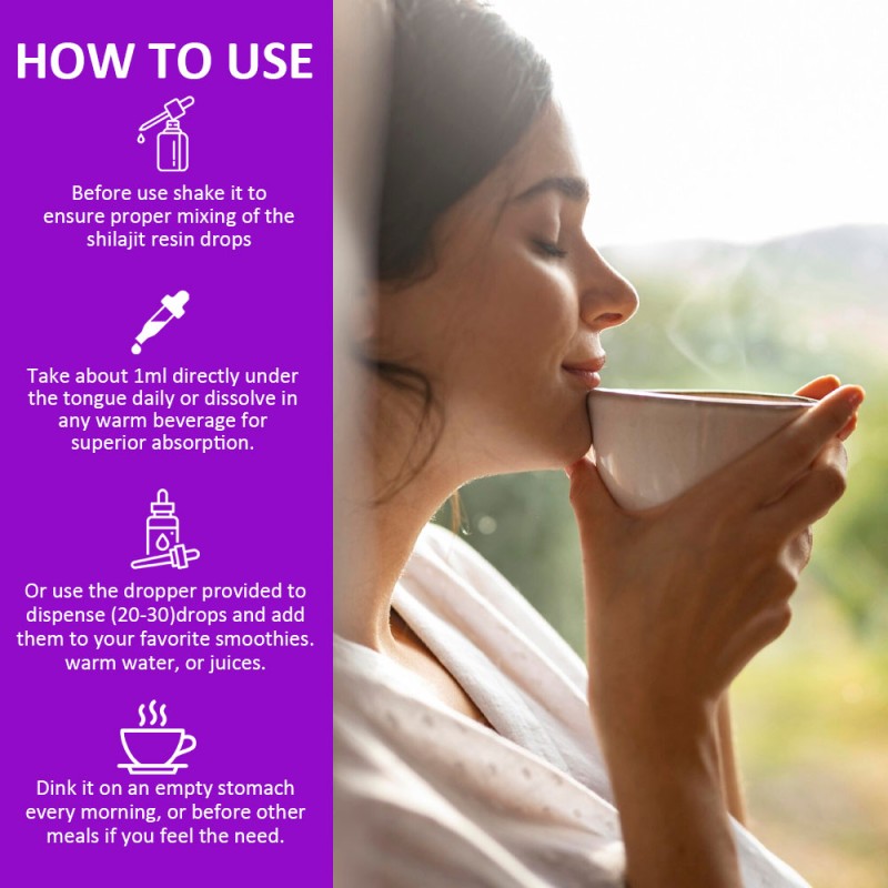 Himalayan Shilajit Drops Supplier - Dry Oral Liquid Care