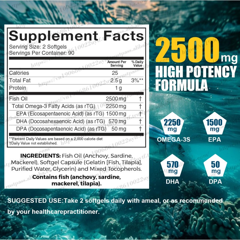 Omega 3 Fish Oil Softgels Factory - EPA DHA Rapid Release