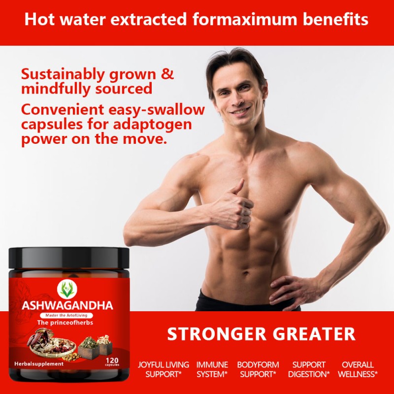 Ashwagandha Root Capsules Factory - Withanolides Energy Boost