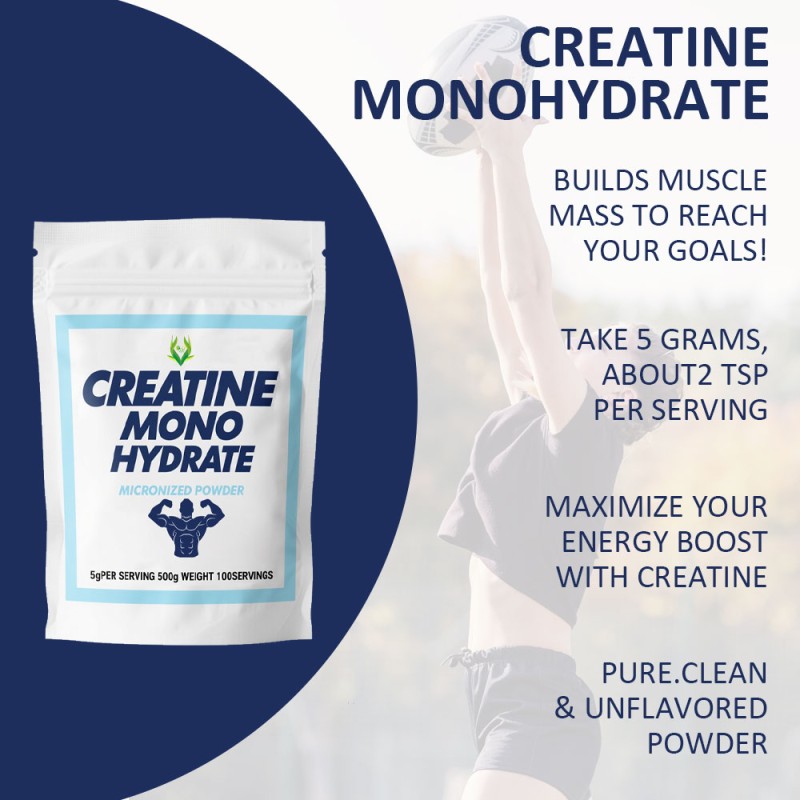 Creatine Monohydrate Powder Factory - 250g Men Women