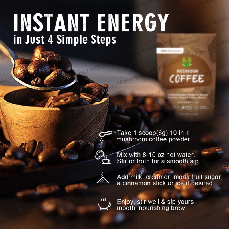 Organic Mushroom Coffee Factory - Immunity Brain Booster