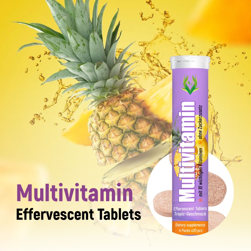 Multivitamin Effervescent Tablets Supplier - 10 Vitamins Metabolism