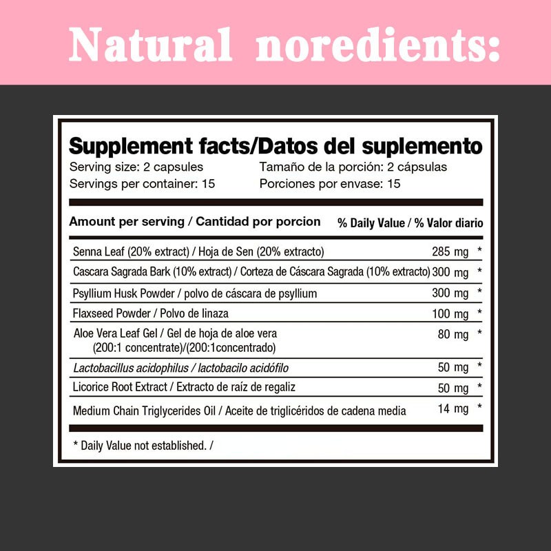 Detox Cleanse Capsules Manufacturer - 15 Day Probiotics Fiber