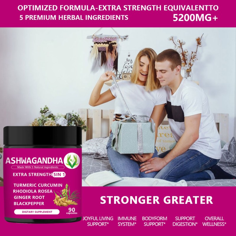 Organic Ashwagandha Capsules Supplier - 5 in 1 Immune Boost