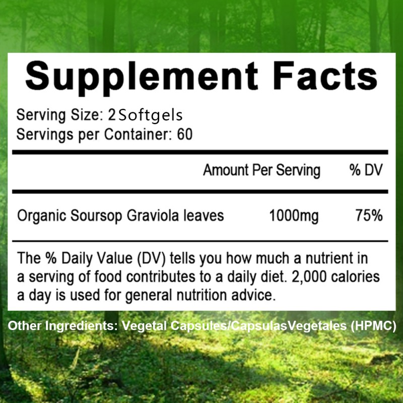 Soursop Softgels Manufacturer - Healthy Skin Digestion Immune