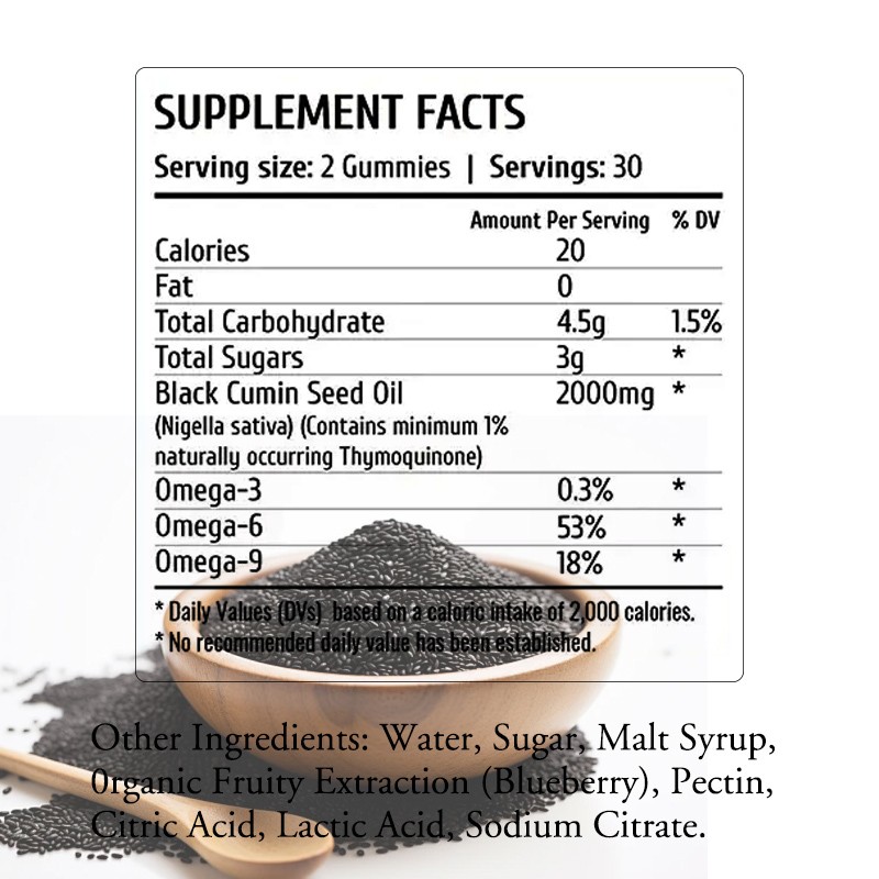 Black Seed Oil Gummies Factory - Maximum Potency Immune