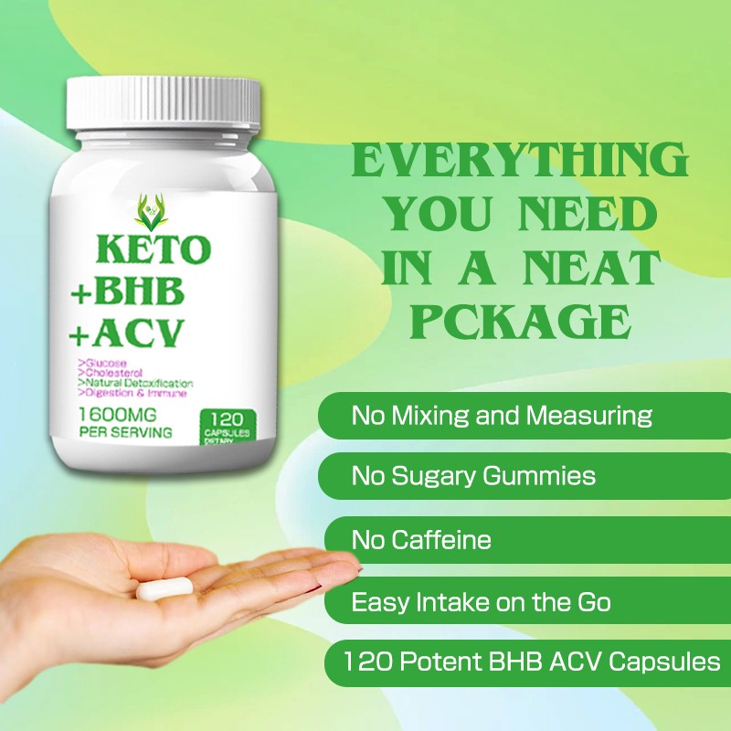 Keto Capsules Supplier - BHB ACV Energy Metabolism Boost