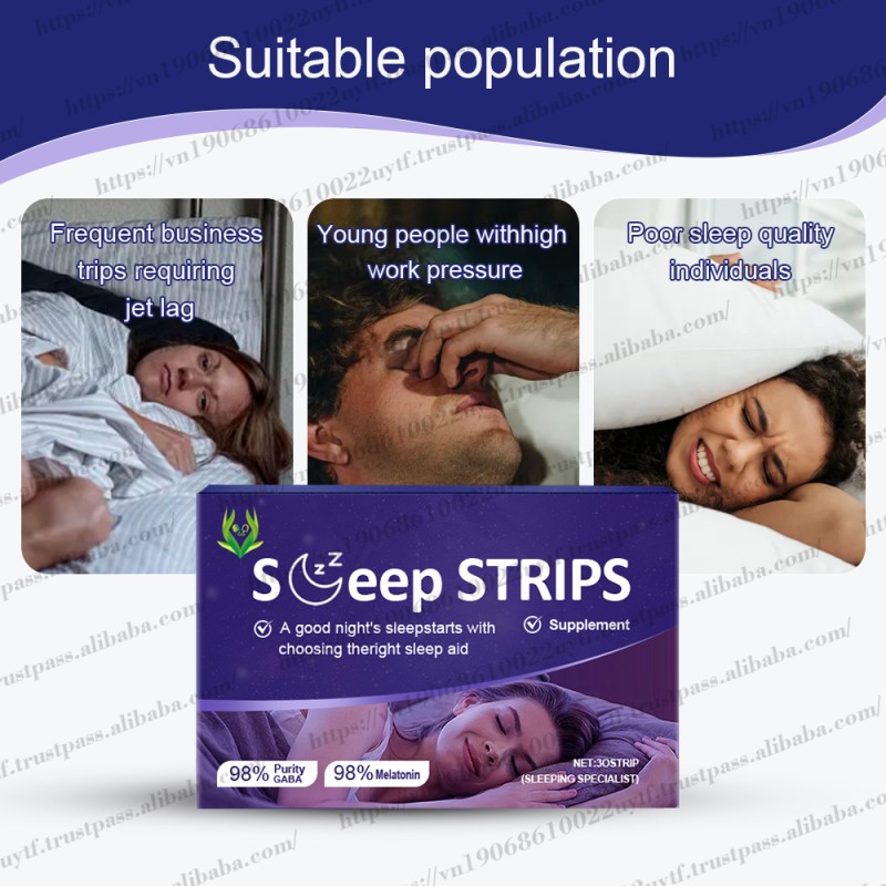 Sleep Strips Supplement Factory - Vitamin B6 Melatonin Mint