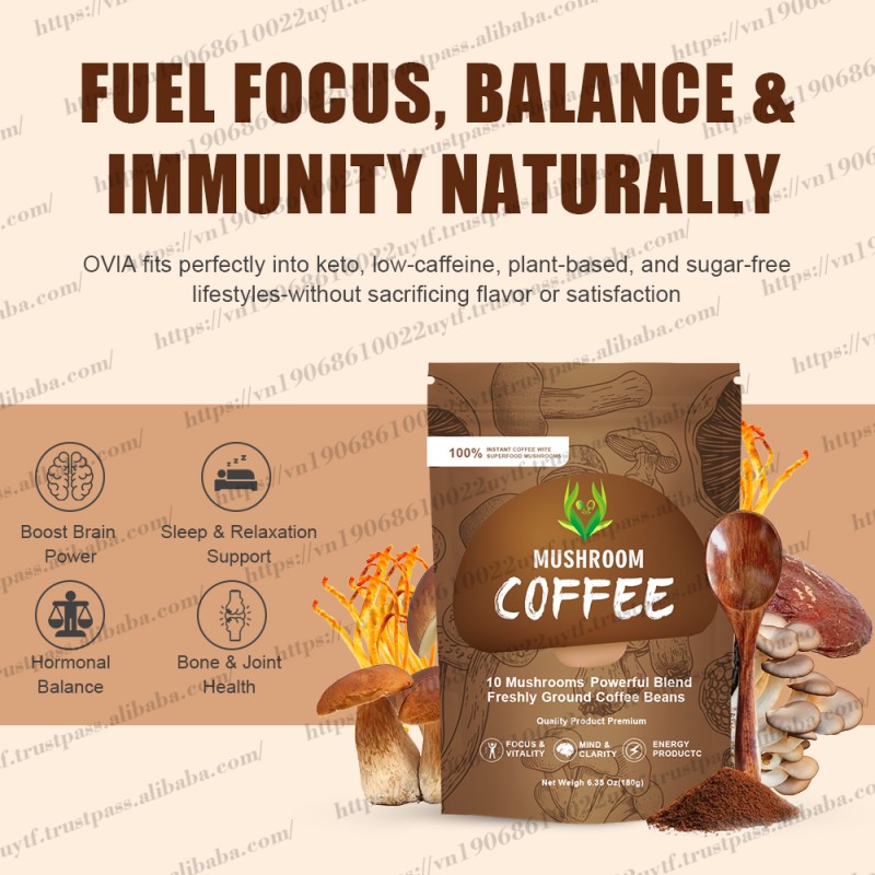 Organic Mushroom Coffee Factory - Immunity Brain Booster
