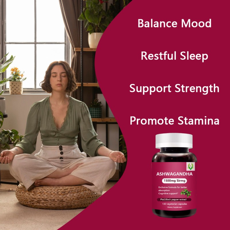 Ashwagandha Root Capsules Factory - Black Pepper Cognition