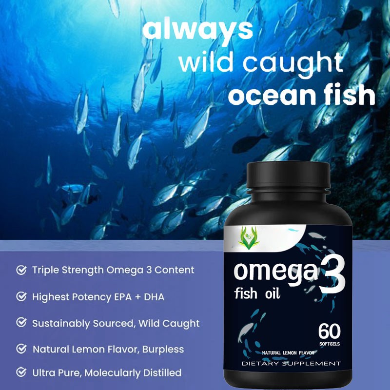 Omega 3 Fish Oil Softgels Supplier - EPA DHA Immune Heart