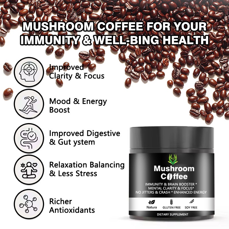 Functional Mushroom Coffee Supplier - Immune Brain Energy